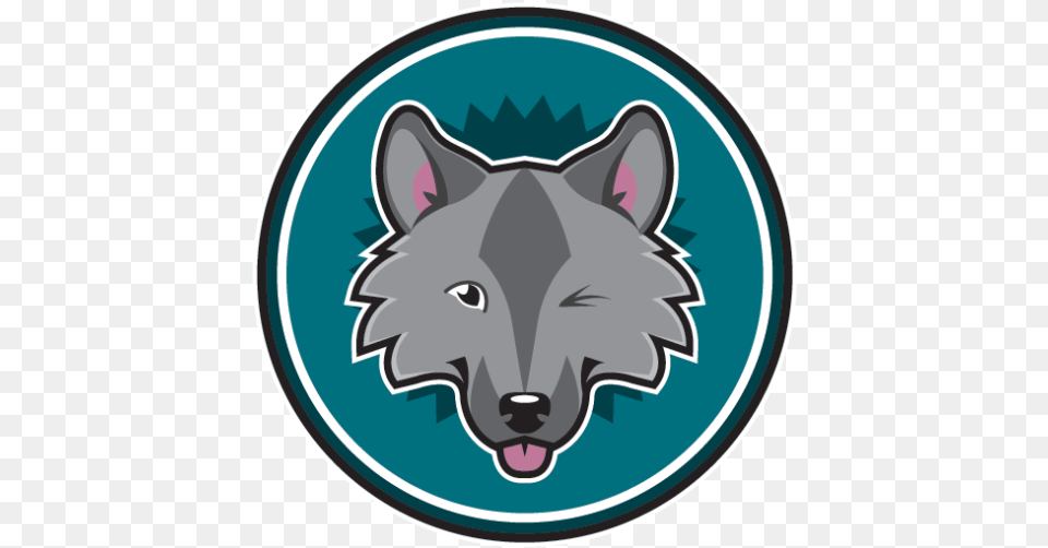 Cropped Crazdudewolfwinknotypelogopng Crazdude Art Wolfdog, Animal, Mammal, Wolf Png Image