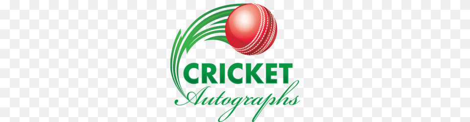 Cropped Cricket Autographs Logo Graphic, Ball, Cricket Ball, Sport, Sphere Free Png Download