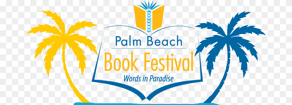 Cropped Cropped Pb Book Festival Logo Whitebg Palms Black And White Palm Tree, Plant, Palm Tree, Person Png Image