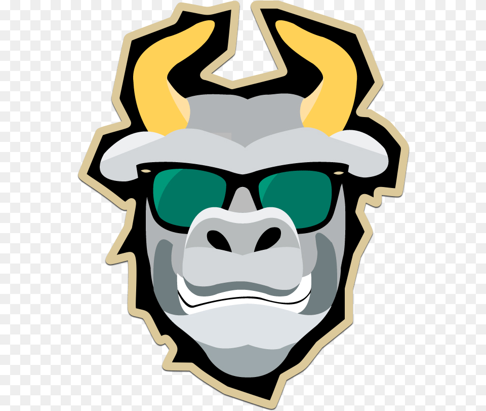 Cropped Cropped Soflobulls Com Gold Trim Rocky Head Usf Bulls, Baby, Person, Animal, Mammal Free Png