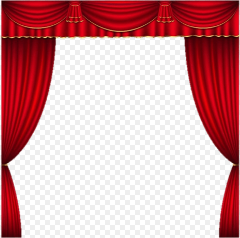 Cropped Curtains 1 Theater Curtain Clipart, Stage, Indoors, Electronics, Screen Free Png