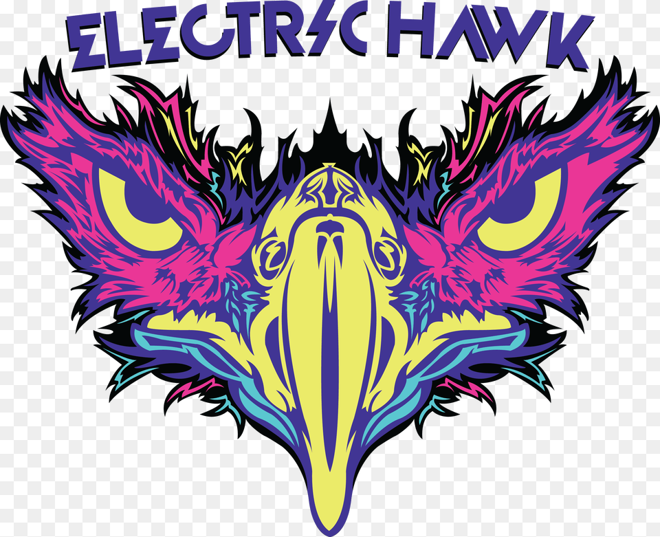 Cropped Electric Hawk Logo The Electric Hawk, Purple, Baby, Person, Art Png