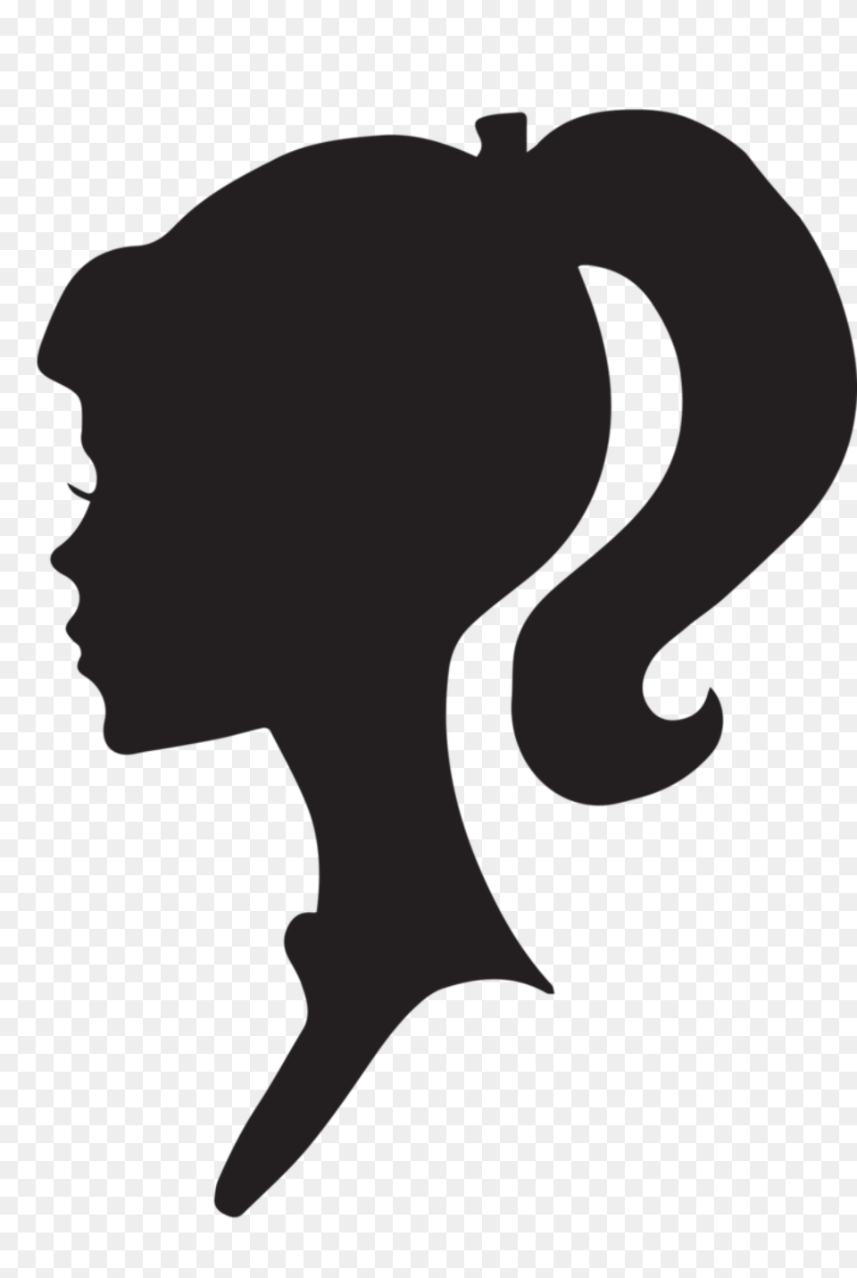 Cropped Female Silhouette Head Face Icon Titas In Training, Stencil, Baby, Person Png Image