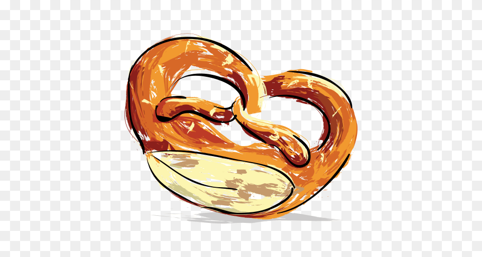 Cropped Ginger And Bread Pretzel, Food Free Transparent Png