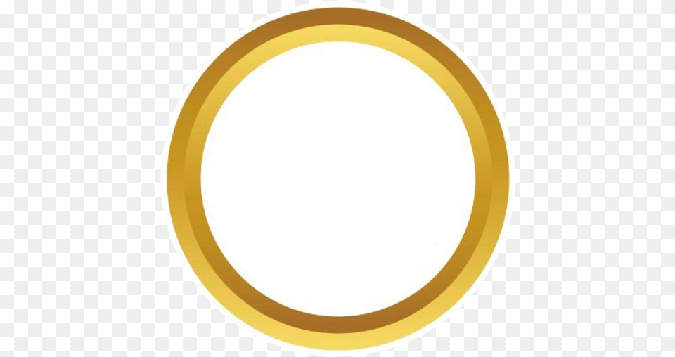 Cropped Golden Circle, Oval, Gold Free Transparent Png