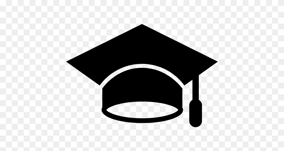 Cropped Graduation Cap, Gray Free Png Download