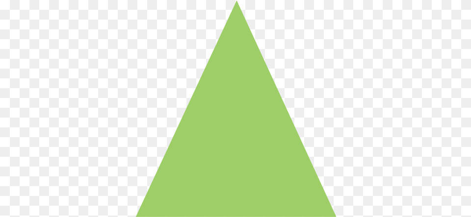 Cropped Green Triangle Png Image