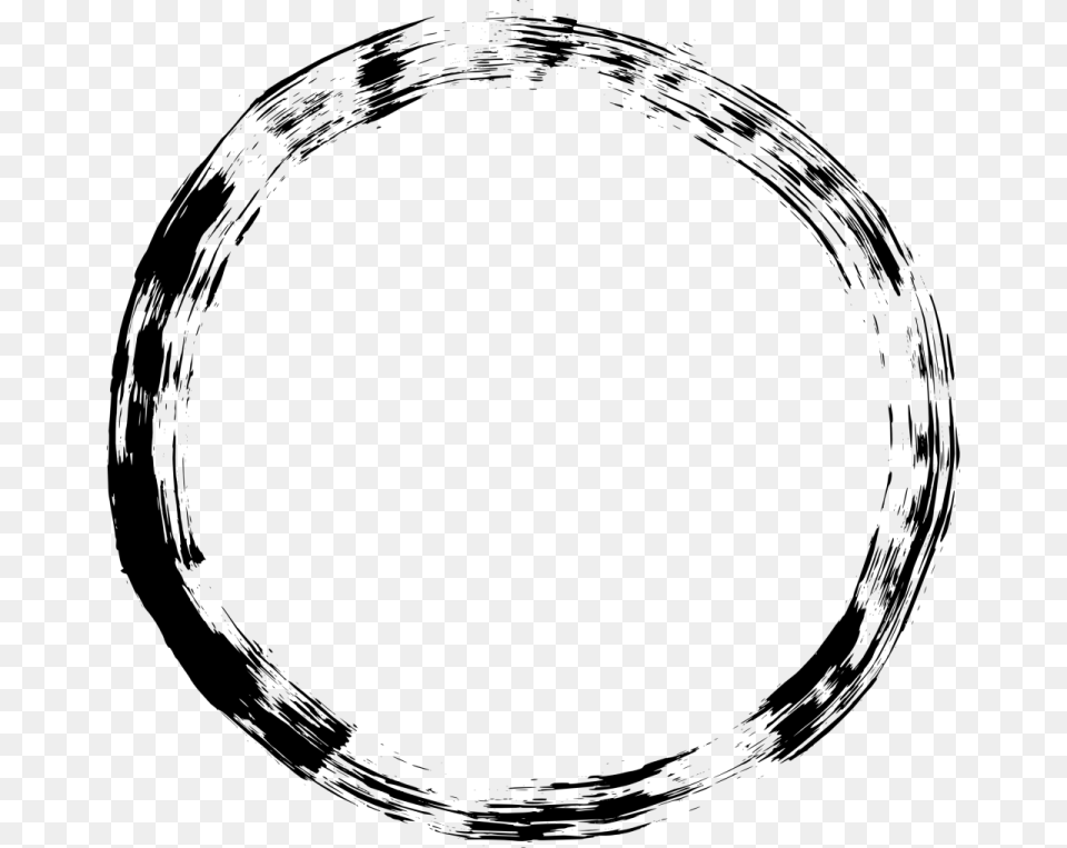 Cropped Grunge Circle Frame Auto China, Gray Free Transparent Png