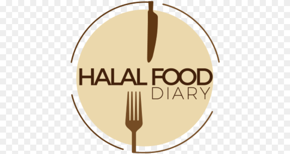 Cropped Halal Food Diary, Cutlery, Fork Free Png