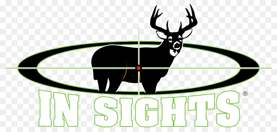 Cropped In Sights Hunting Official Logo Insights Hunting, Animal, Deer, Mammal, Wildlife Png Image
