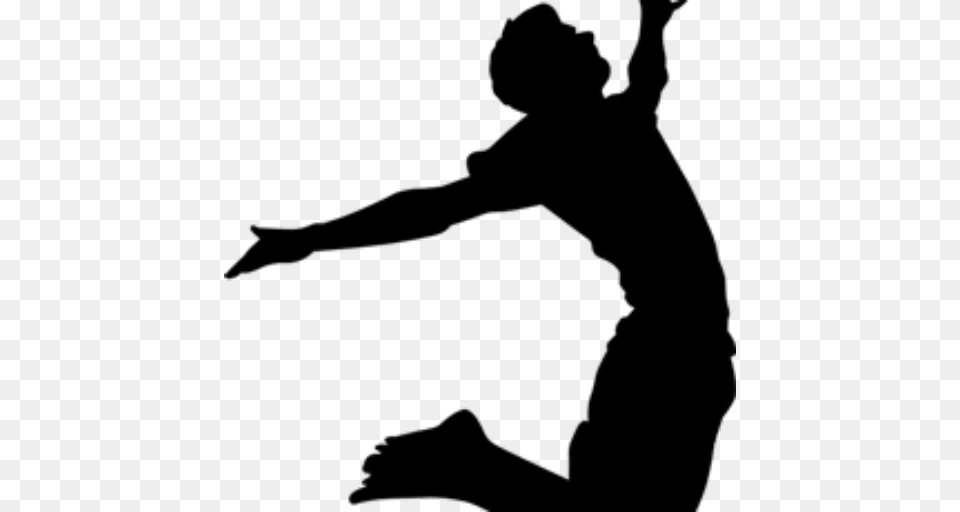 Cropped Jump The Grace Adventures, Kneeling, Person, Silhouette, Adult Free Png Download