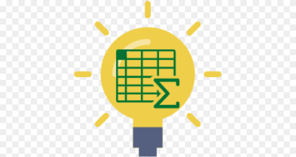 Cropped Lightbulbandspreadsheetlogoiconpng How To Excel Excel Table, Light, Person Png