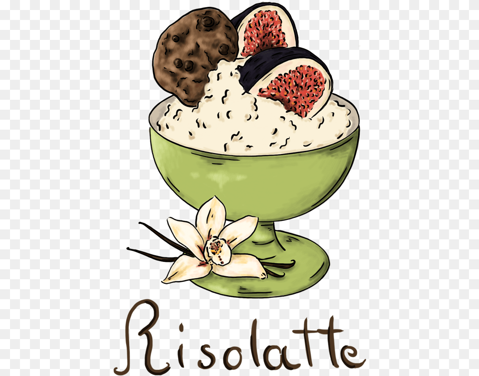 Cropped Logo Estate Risolatte Piccolo, Cream, Dessert, Food, Ice Cream Png Image