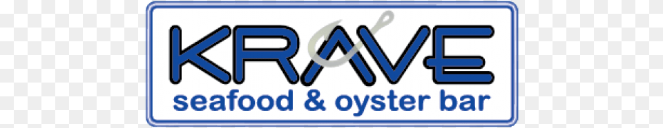 Cropped Logo With White Background Krave Seafood Amp Oyster Bar, License Plate, Transportation, Vehicle, Scoreboard Png