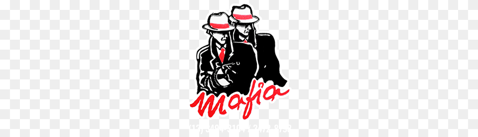 Cropped Logotipo Pizzaria Mafia Pizzaria, Advertisement, Poster, Clothing, Hat Free Transparent Png