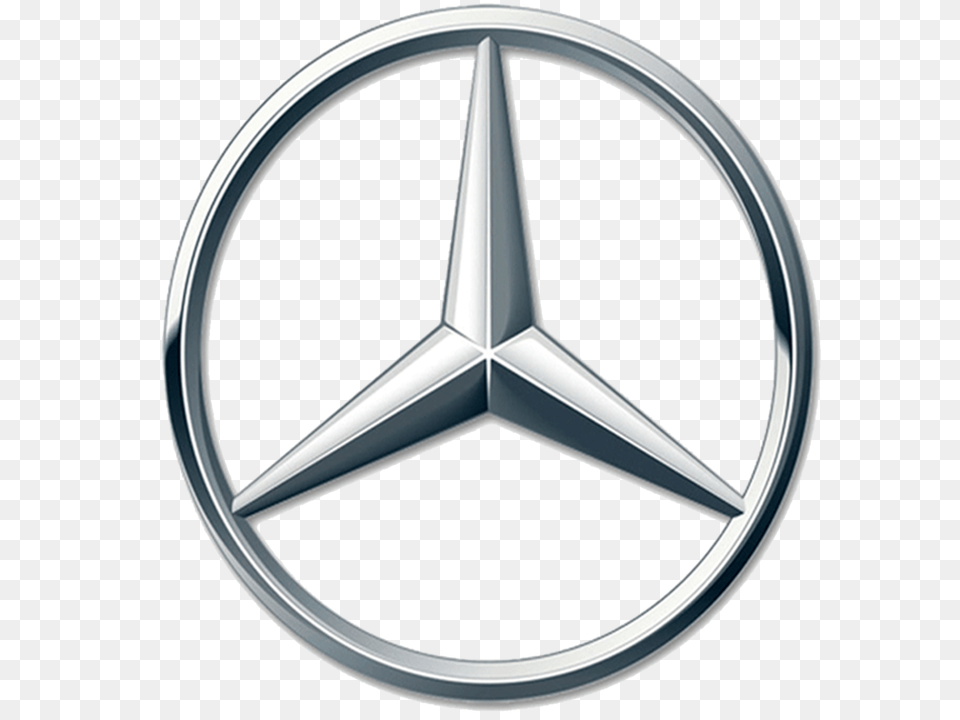 Cropped Mercedes Car Logo, Emblem, Symbol Png Image