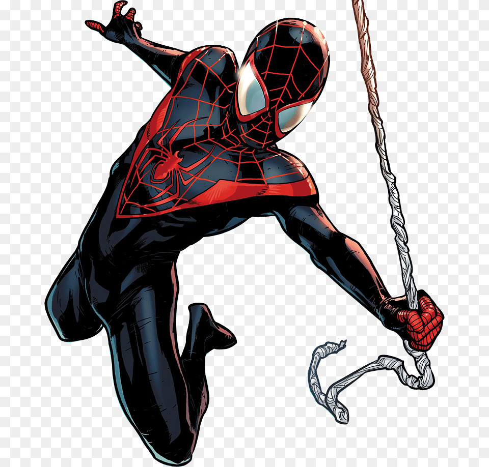 Cropped Miles Miles Morales Costume Comics, Electronics, Hardware, Adult, Person Free Png