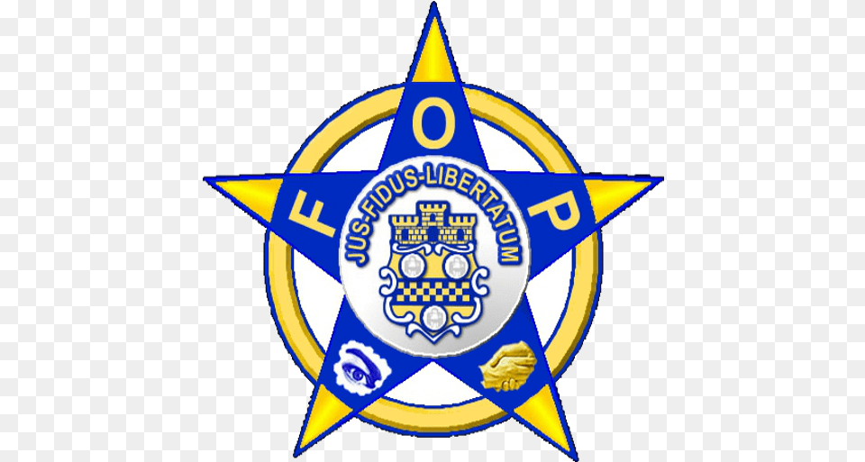 Cropped National Fraternal Order Of Police, Badge, Logo, Symbol Free Transparent Png