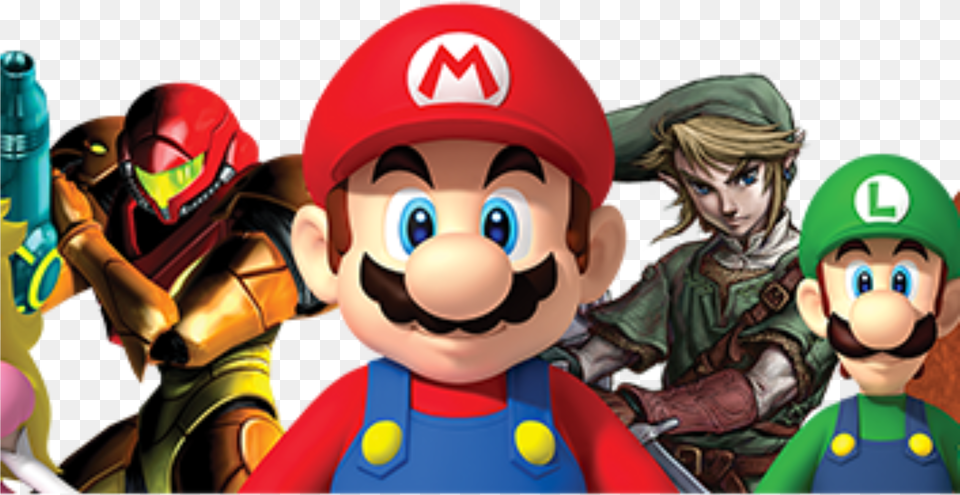 Cropped Nintendo Characters Amiibo Download Super Mario Bros Profile, Person, Baby, Game, Super Mario Png Image