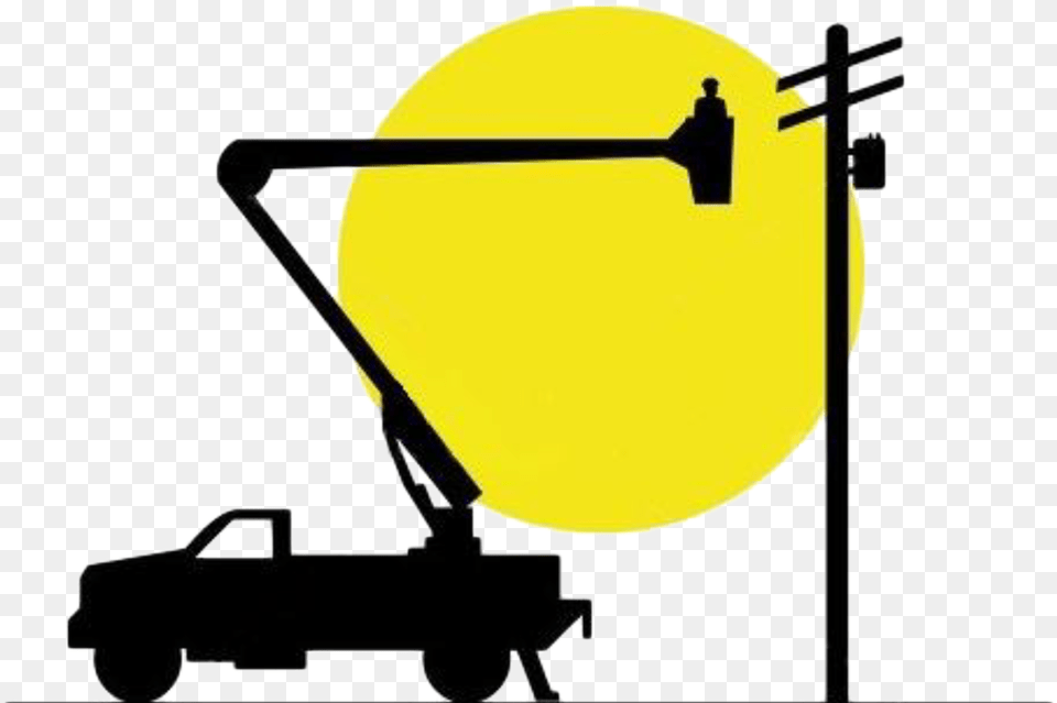 Cropped Nord Electric Logo Bucket Truck Image No Bucket Truck Clip Art, Grass, Plant, Light, Lighting Free Png