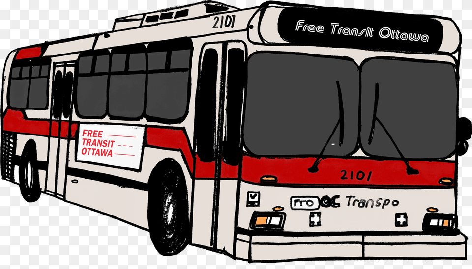 Cropped Oc Transpo New Routes April 18 2020, Bus, Transportation, Vehicle, Machine Png