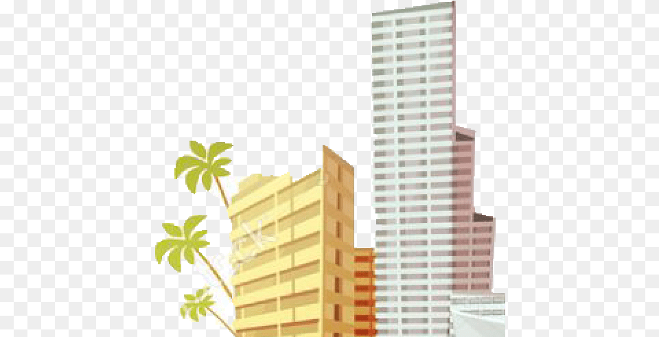 Cropped Palmspng Tower Block, Urban, Office Building, Housing, High Rise Free Png Download
