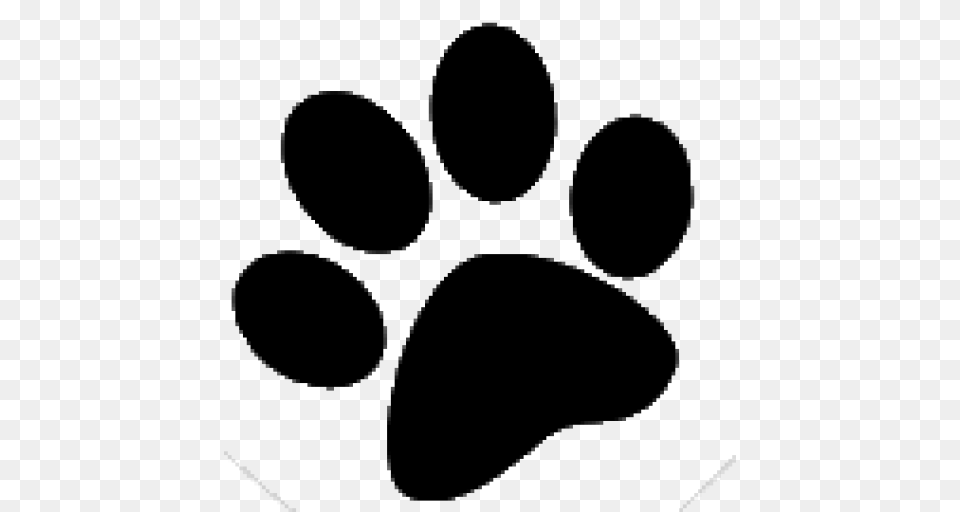 Cropped Paw Print, Silhouette Free Png Download