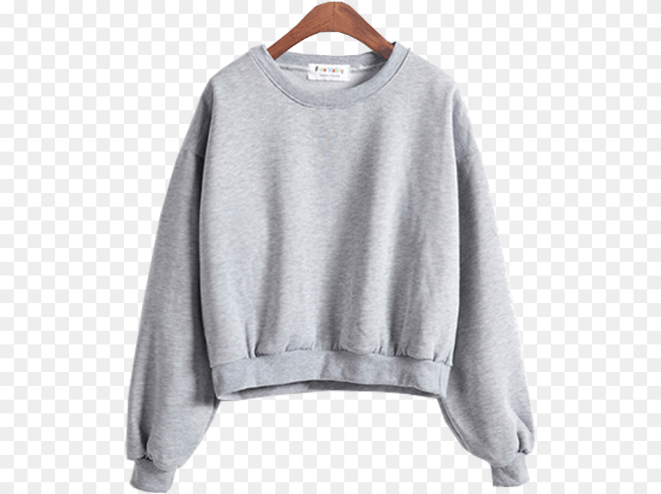Cropped Plain Sweater Fall Winter Autumn Winter Outfits Sweater, Clothing, Hoodie, Knitwear, Sweatshirt Free Png Download