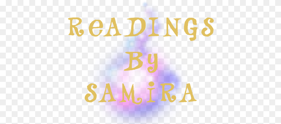 Cropped Readingsbysamiragoldaura1png Calligraphy, Balloon, Purple, Text Png Image