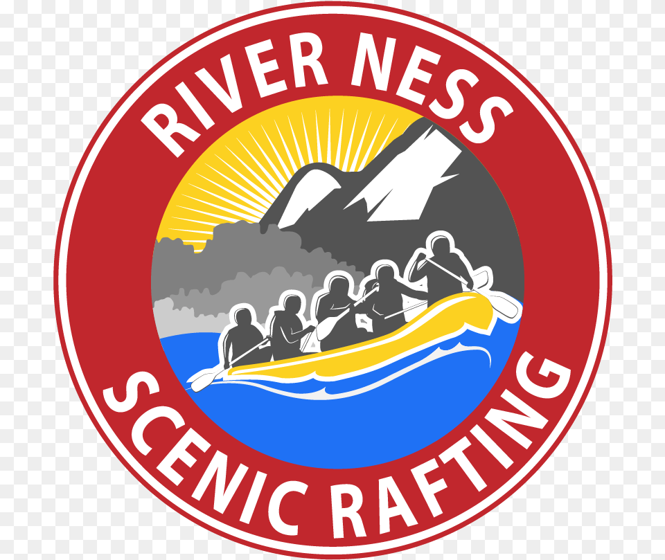 Cropped River Ness Scenic Raft Logo Option Dark Blue Chicano, Transportation, Vehicle, Watercraft, Person Free Png Download