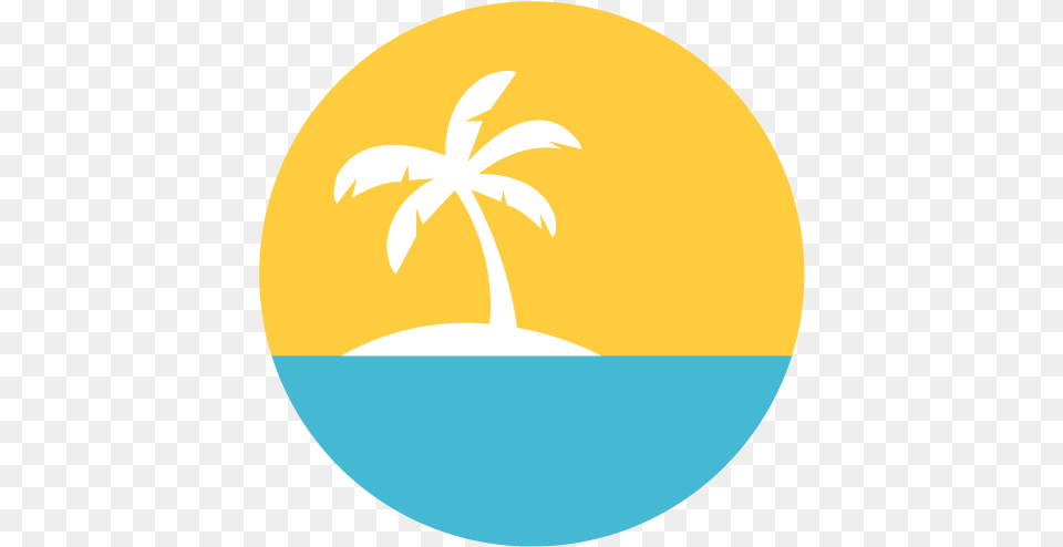 Cropped Siteiconpng Tropical Bay Insurance Circle Palm Tree Icon, Nature, Outdoors, Sky, Summer Free Png