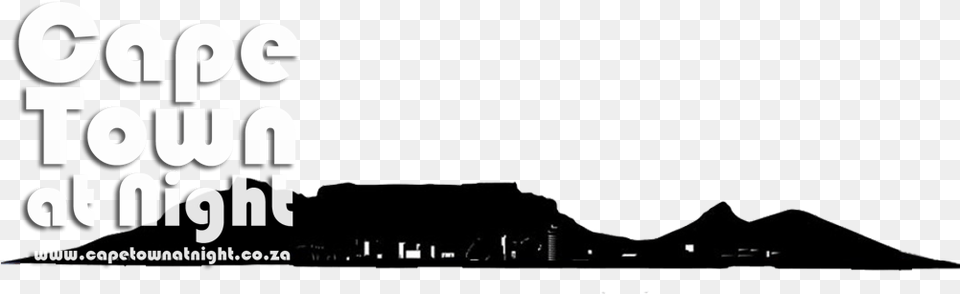 Cropped Table Mountain Black Beveled Silhouette, City, Advertisement, Outdoors, Nature Png