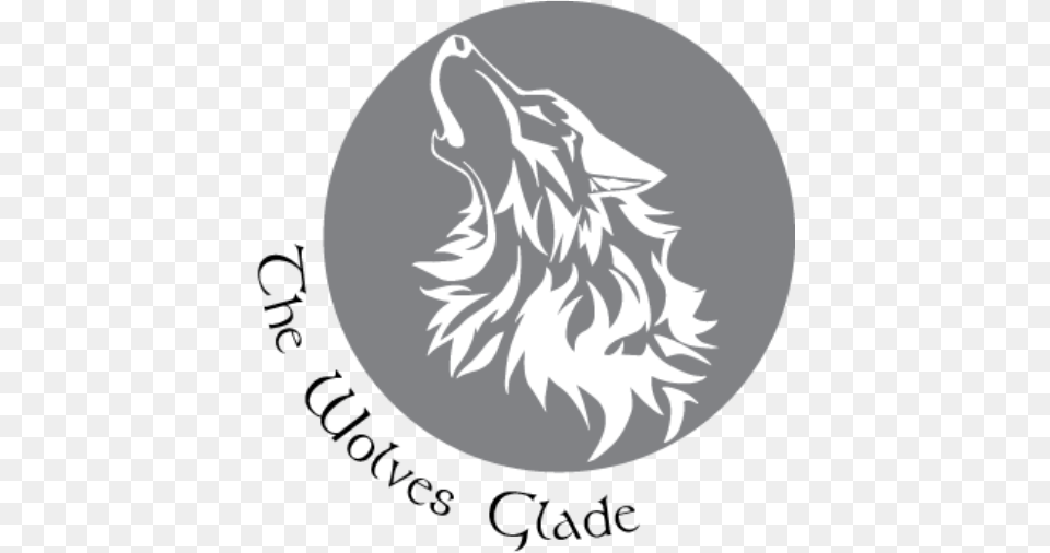 Cropped Thewolvesgladelogopng U2013 The Wolves Glade Sticker, Stencil, Person Free Png Download