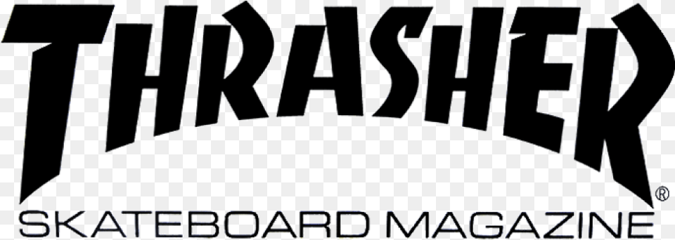 Cropped Thrasher Logo Thrasher Skateboard Magazine Logo, City, Book, Publication, Architecture Free Transparent Png