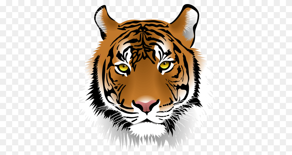 Cropped Tiger Logo Wanette Public Schools, Animal, Mammal, Wildlife, Face Png Image