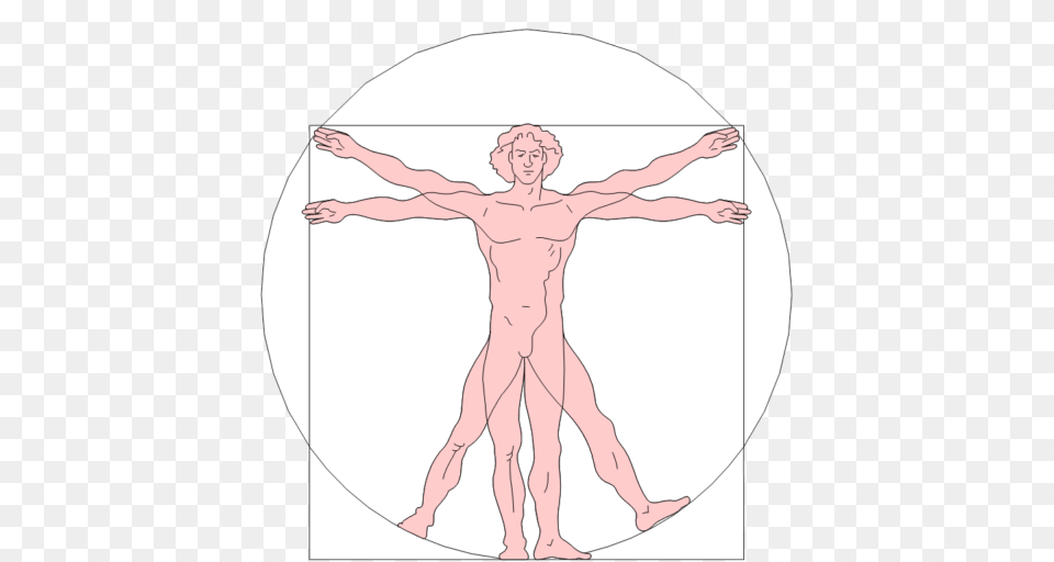 Cropped Vetruvian Man, Cross, Symbol, Baby, Person Free Png Download