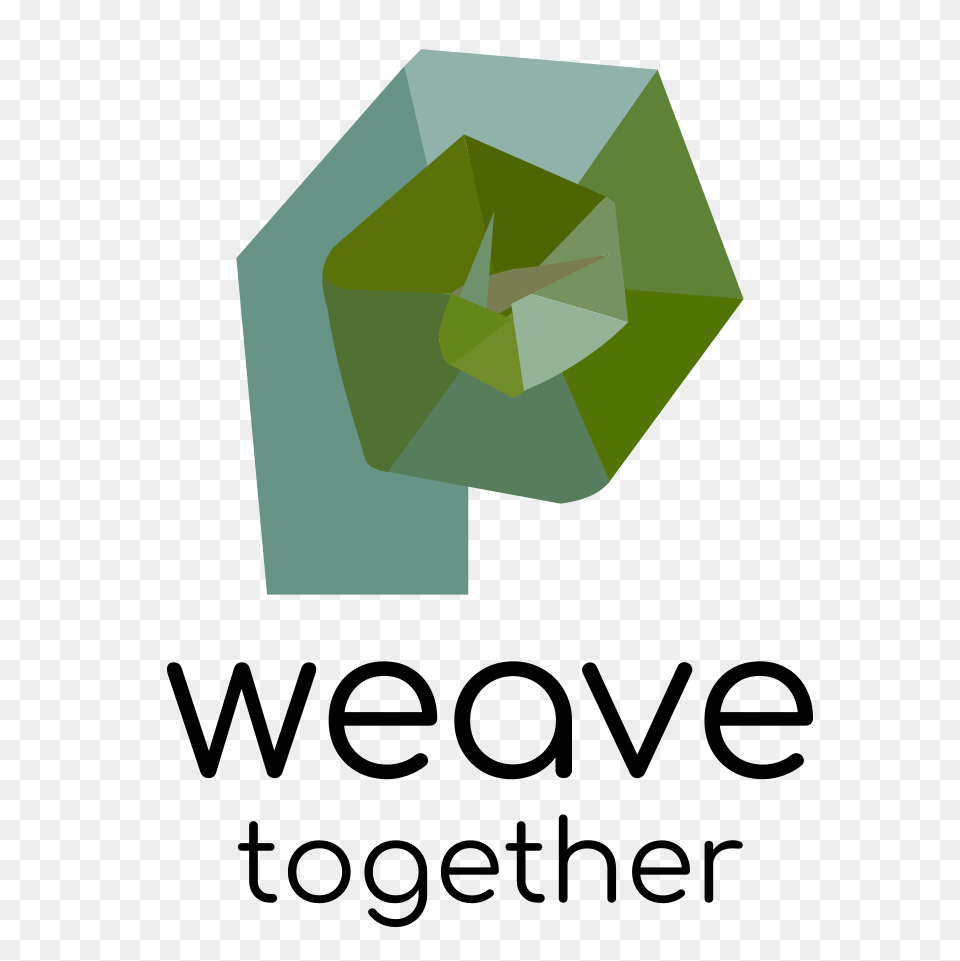 Cropped Weave Logo Weave Together, Recycling Symbol, Symbol, Green Png Image