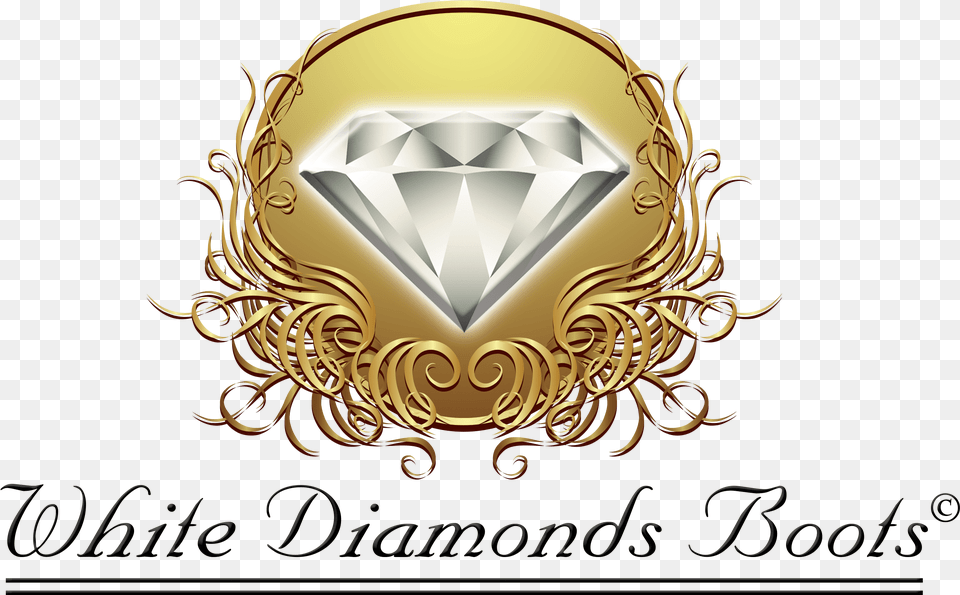 Cropped Whitediamondsbootslogowithblackletterspng, Accessories, Diamond, Gemstone, Jewelry Png Image
