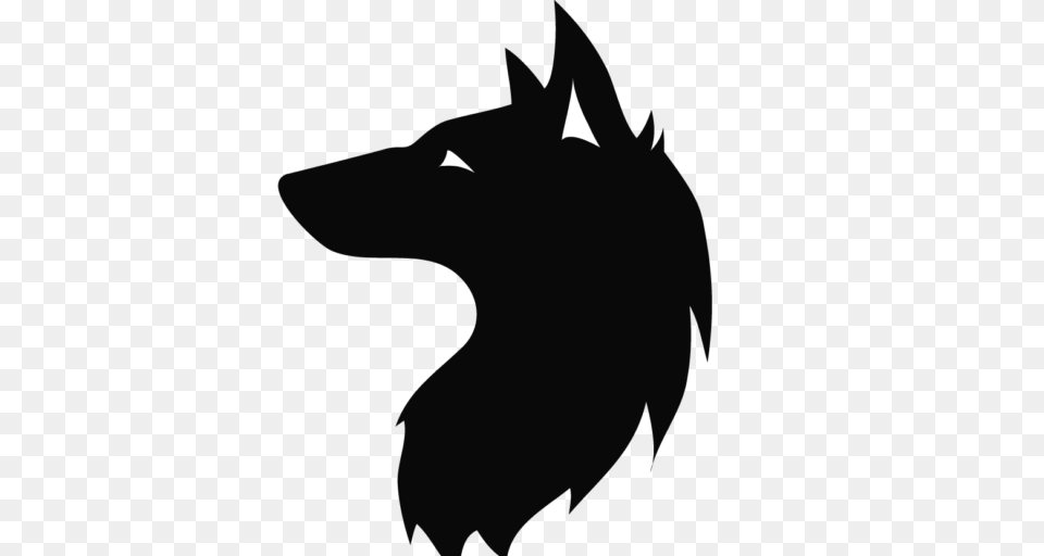 Cropped Wolf Head Kate Baray, Silhouette, Person, Animal, Mammal Png