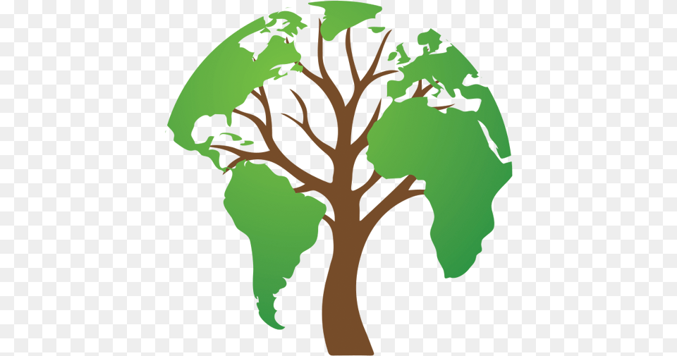 Cropped World Map, Plant, Tree, Person, Green Free Png