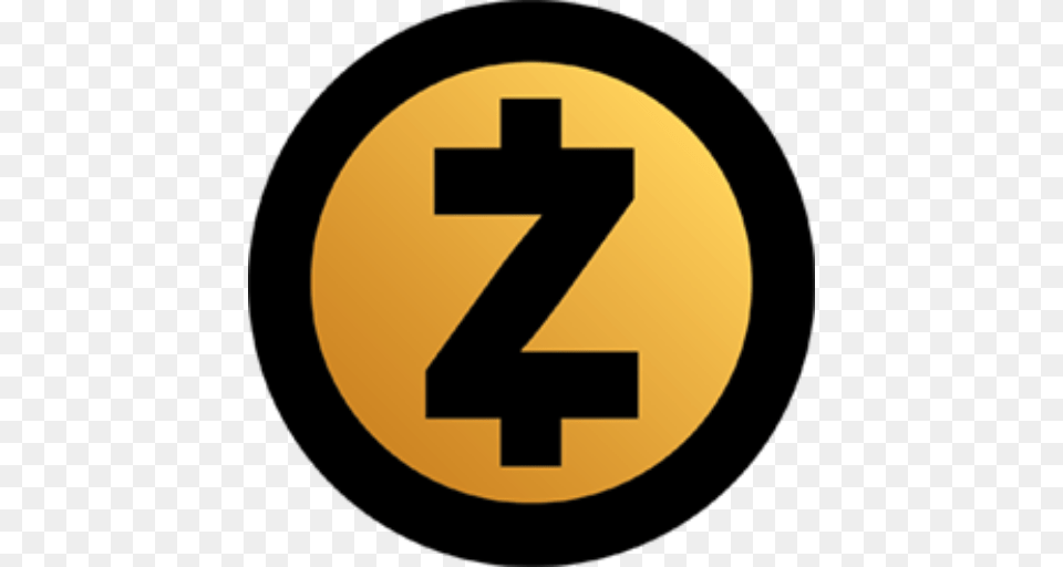 Cropped Yellow Zcash Logo, Symbol, Number, Text, Sign Png