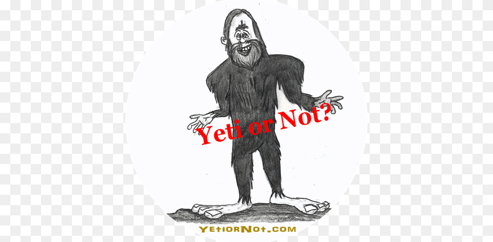 Cropped Yeti Or Not Logo Copy 2 Illustration, Wildlife, Animal, Ape, Mammal Png Image