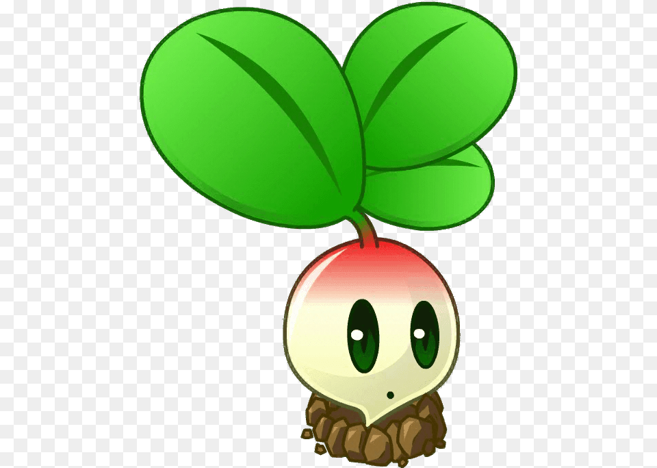 Crops Clipart Radish Plant Small Radish Pvz, Leaf, Food, Produce, Vegetable Free Png