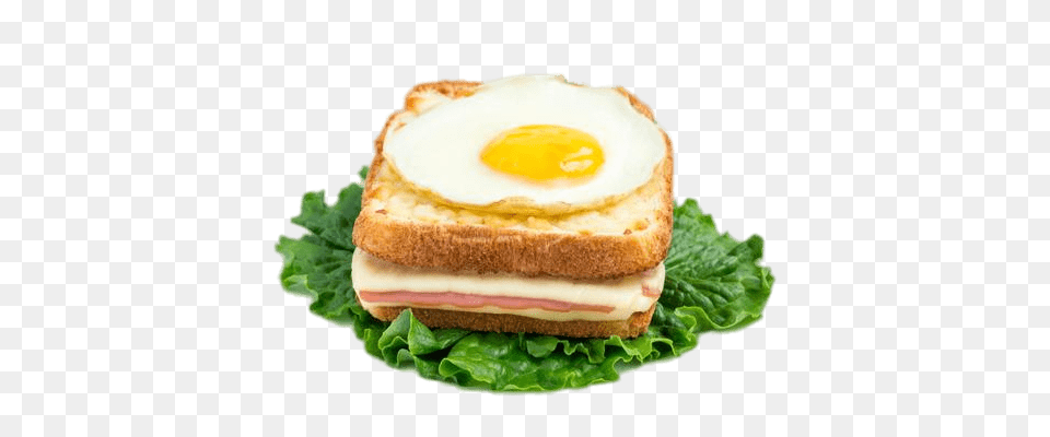 Croque Madame With Salad, Egg, Food, Burger, Fried Egg Free Png
