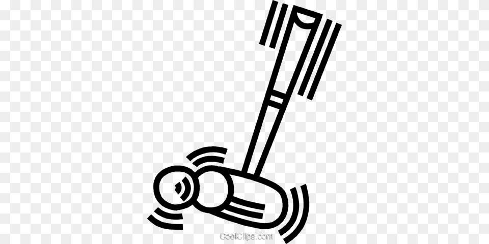 Croquet Mallet Royalty Vector Clip Art Illustration, Grass, Lawn, Plant, Smoke Pipe Png