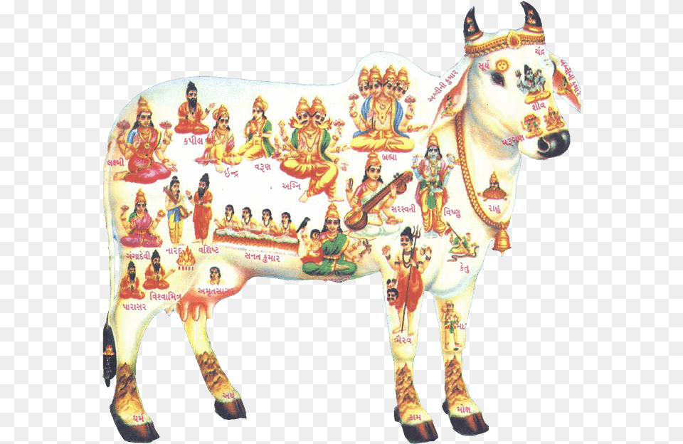 Crore Devi Devta, Animal, Bull, Person, Mammal Free Png Download