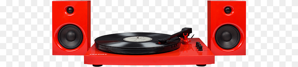 Crosley T100 Turntable System Red Turntable Speaker System, Electronics Png