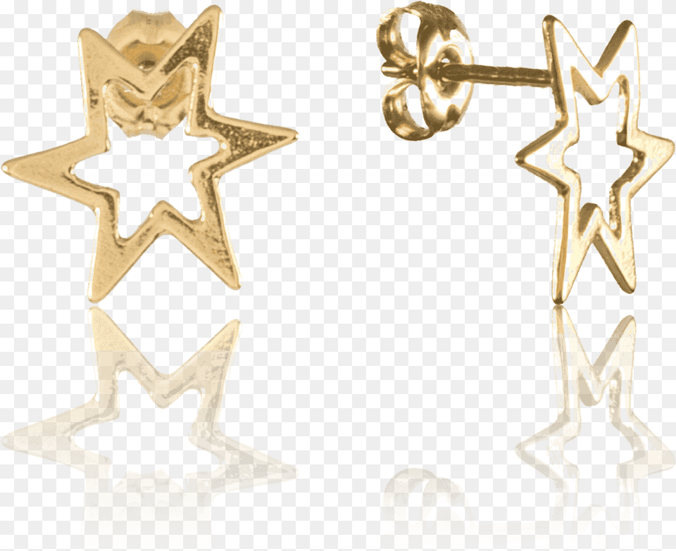 Cross, Star Symbol, Symbol, Accessories, Earring Png Image