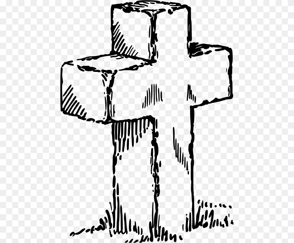 Cross, Gray Png