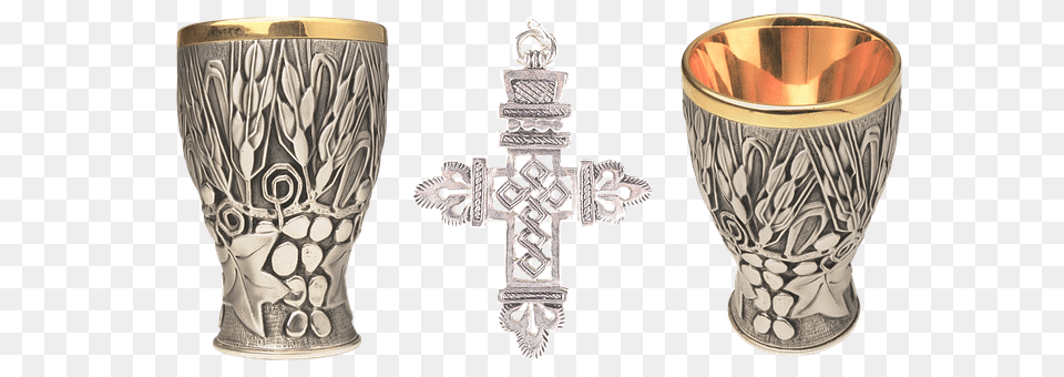 Cross Glass, Symbol, Silver, Cup Png Image